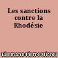 Les sanctions contre la Rhodésie