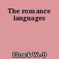 The romance languages