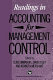Readings in accounting for management control