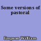 Some versions of pastoral