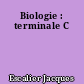 Biologie : terminale C