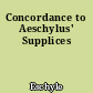Concordance to Aeschylus' Supplices