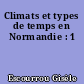 Climats et types de temps en Normandie : 1