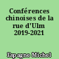 Conférences chinoises de la rue d'Ulm 2019-2021