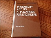 Probability and its applications for engineers
