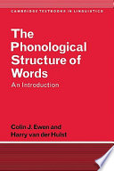 The phonological structure of words : an introduction