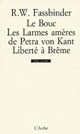 Le Bouc : Les Larmes amères de Petra von Kant : Liberté à Brême