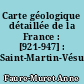 Carte géologique détaillée de la France : [921-947] : Saint-Martin-Vésubie-Le Boréon
