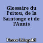 Glossaire du Poitou, de la Saintonge et de l'Aunis