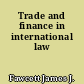 Trade and finance in international law