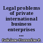 Legal problems of private international business enterprises : an introduction to the international law of private business associations and economic development