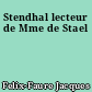 Stendhal lecteur de Mme de Stael