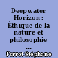 Deepwater Horizon : Éthique de la nature et philosophie de la crise écologique