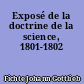 Exposé de la doctrine de la science, 1801-1802