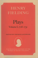 Plays : volume 1 : 1728-1731