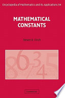 Mathematical constants