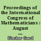 Proceedings of the International Congress of Mathematicians : August 18-27, 1998, Berlin