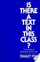 Is there a text in this class ? : the Authority of interpretive communities