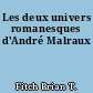 Les deux univers romanesques d'André Malraux