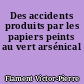 Des accidents produits par les papiers peints au vert arsénical