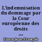 L'indemnisation du dommage par la Cour européenne des droits de l'homme et ses effets en droit français