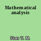 Mathematical analysis