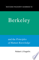 Routledge philosophy guidebook to Berkeley and the Principles of human knowledge