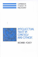 Intellectual trust in oneself and others