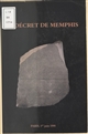 Le Décret de Memphis : colloque de la Fondation Singer-Polignac à l'occasion de la célébration du bicentenaire de la découverte de la Pierre de Rosette, Paris, 1er juin 1999