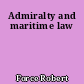 Admiralty and maritime law