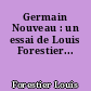 Germain Nouveau : un essai de Louis Forestier...