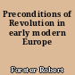 Preconditions of Revolution in early modern Europe