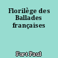 Florilège des Ballades françaises