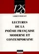 Lectures de la poésie française moderne et contemporaine
