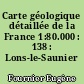Carte géologique détaillée de la France 1:80.000 : 138 : Lons-le-Saunier