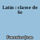 Latin : classe de 6e