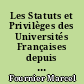 Les Statuts et Privilèges des Universités Françaises depuis leur fondation jusqu'en 1789 : 2e partie : 1er Fasc. du T. IV : XVIe siècle