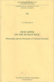 Descartes on the human soul : philosophy and the demands of Christian doctrine