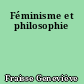 Féminisme et philosophie