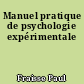Manuel pratique de psychologie expérimentale