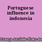 Portuguese influence in indonesia