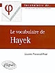 Le vocabulaire de Hayek