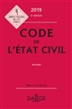 Code de l'état civil : annoté