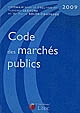 Code des marchés publics : 2009
