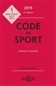 Code du sport : annoté & commenté