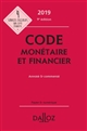 Code monétaire et financier : annoté & commenté