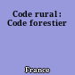 Code rural : Code forestier