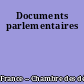 Documents parlementaires