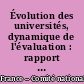 Évolution des universités, dynamique de l'évaluation : rapport au Président de la république : 1985-1995