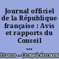 Journal officiel de la République française : Avis et rapports du Conseil économique et social